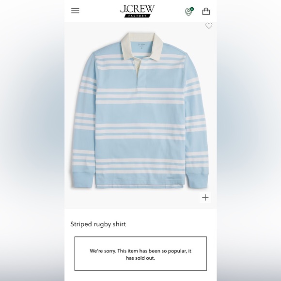 J. Crew Factory Other - New / Jcrew factory Striped rugby shirt
